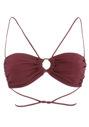 Gloria Coelho bandeau bikini top - Red