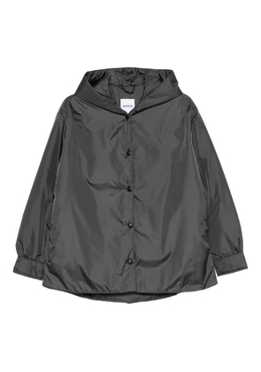 ASPESI hooded button-fastening jacket - Grey