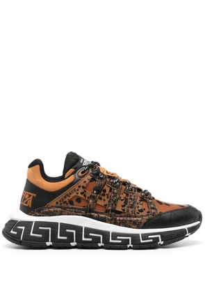 Versace Trigreca Dalmatian-print sneakers - Brown