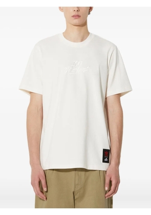adidas embroidered-detail T-shirt - Neutrals