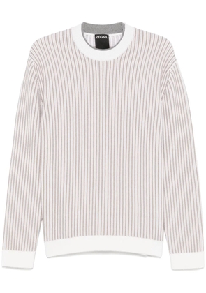 Zegna striped sweater - Neutrals