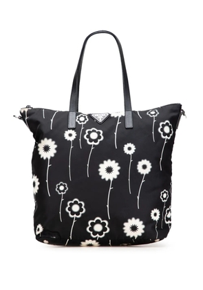 Prada Pre-Owned 2013-2025 Tessuto Stampato Floral satchel - Black
