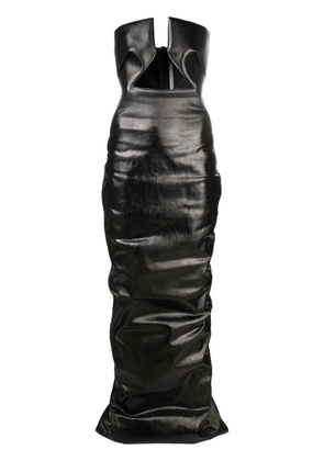 Rick Owens Prong strapless cut-out gown - Black