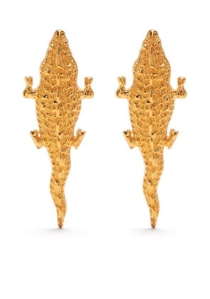 Natia X Lako Crocodile earrings - Gold
