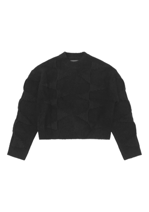 HELIOT EMIL spiral-knit sweater - Black
