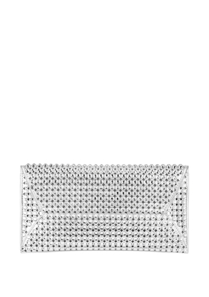 Aquazzura Tequila crystal-embellished clutch bag - Silver