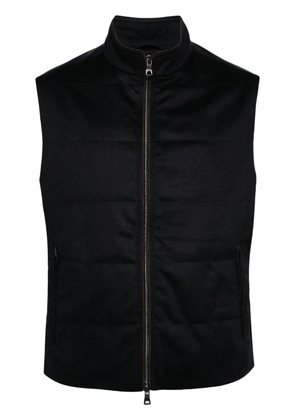 N.Peal Belgravia quilted cashmere gilet - Blue