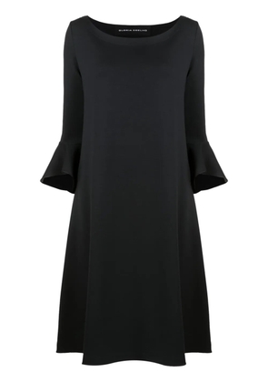 Gloria Coelho flared half-sleeved dress - Blue