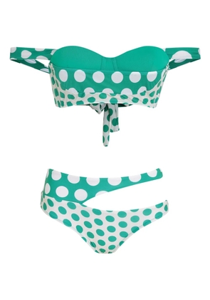 Amir Slama polka-dot bikini - Green