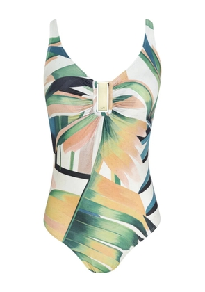 Lygia & Nanny Mirassol leaf-print swimsuit - Green