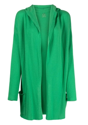 Teddy Cashmere Napoli hooded cashmere cardigan - Green