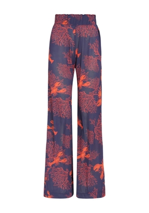 Brigitte graphic-print trousers - Blue