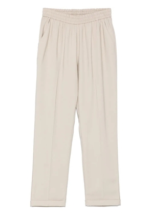 Le Tricot Perugia tapered trousers - Neutrals