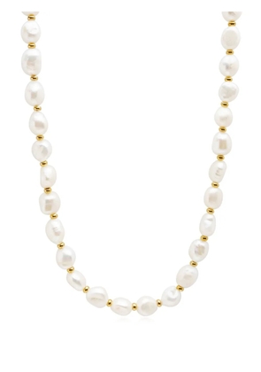Nialaya Jewelry baroque pearl choker - White
