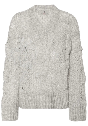 Ermanno Scervino chunky cable-knit jumper - Grey