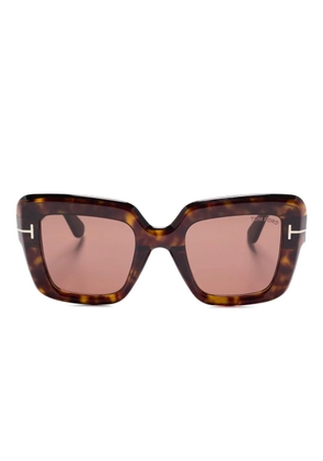 TOM FORD Eyewear Esme tortoiseshell sunglasses - Brown