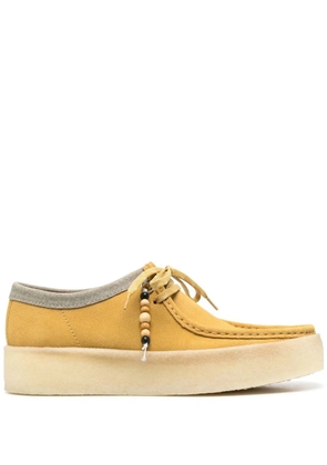 Clarks Originals wooden-beads suede boat shoes - Yellow