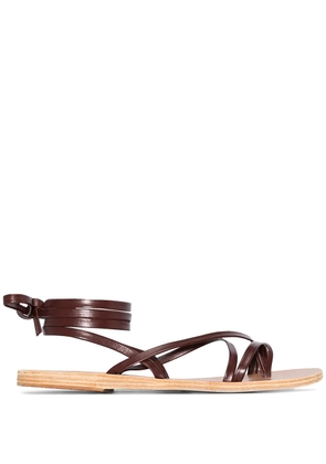 Ancient Greek Sandals Morfi leather sandals - Brown