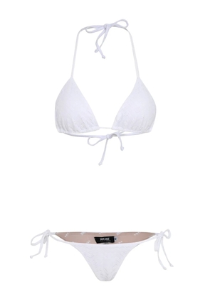 Amir Slama textured-finish bikini set - White