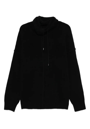 Isabel Benenato cowl-neck sweater - Black