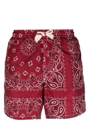 MC2 Saint Barth bandana-print swim shorts - Red