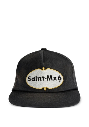 SAINT MXXXXXX logo-embroidered cap - Black