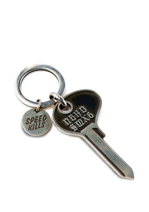SAINT MXXXXXX engraved-logo keyring - Grey