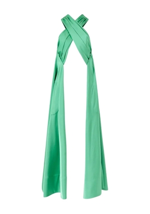 Rosie Assoulin X satin top - Green