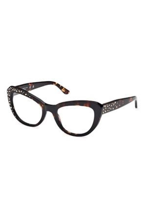 GUESS EYEWEAR geometric-frame glasses - Brown