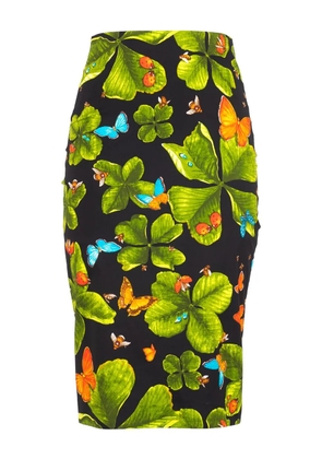 Samantha Sung printed pencil midi skirt - Black