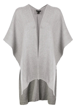 VOZ hand-woven Poncho - Grey
