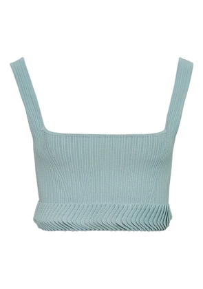 Alexia ribbed pleated top - Blue