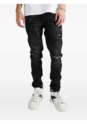 RTA Clayton paint-splatter jeans - Black