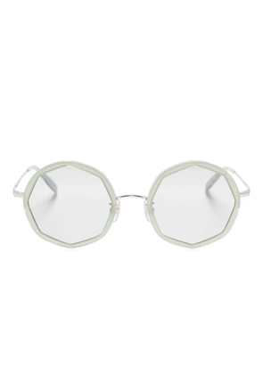Megane and Me Edie geometric-frame sunglasses - Green