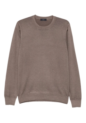 Fay crew-neck wool sweater - Neutrals