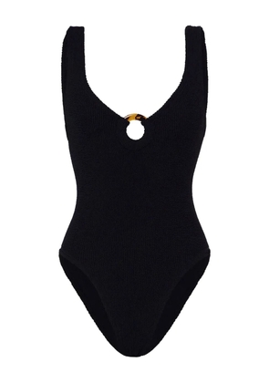 Hunza G Celine ring-detail swimsuit - Black