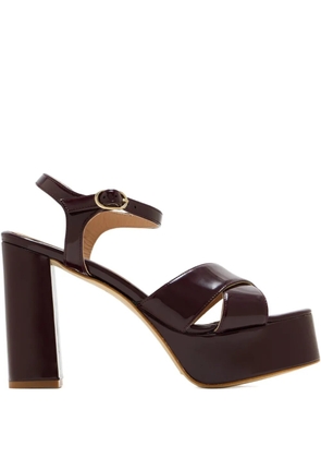 Andrea Gomez 110mm Bella platform sandals - Brown
