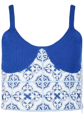 RTA Joao crochet top - Blue