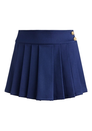 alice + olivia Noah pleated mini skirt - Blue