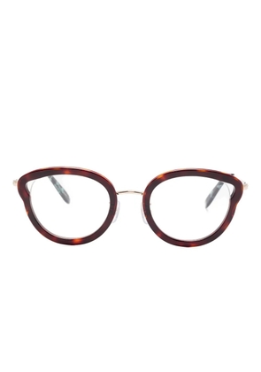Megane and Me Ines tortoiseshell-pattern glasses - Brown