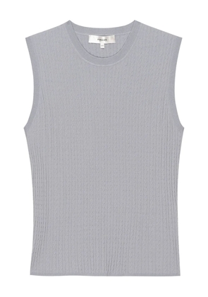 FRAME cable-knit sleeveless top - Grey