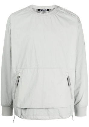 Spoonyard zip-pocket crew-neck sweatshirt - Grey