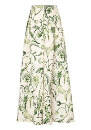 Agua By Agua Bendita Marea Habitat floral-print palazzo trousers - White