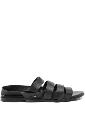 Megumi Ochi leather slingback-strap sandals - Black