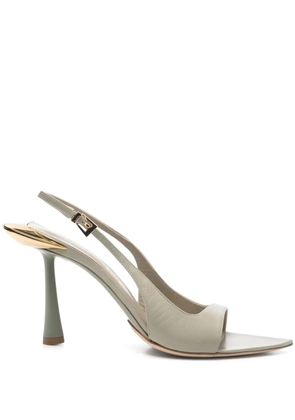 Benedetta Bruzziches 85mm leather sandals - Grey
