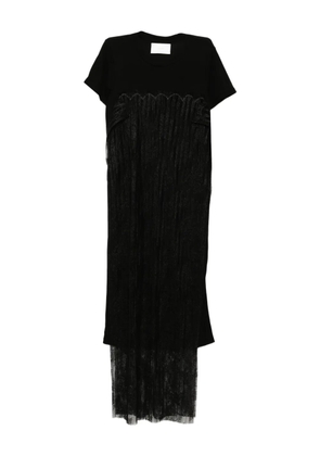 Quetsche layered lace dress - Black