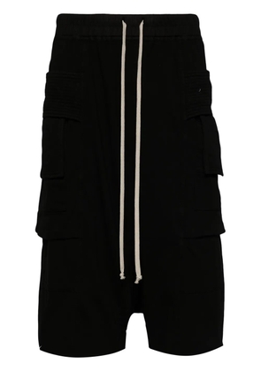Rick Owens DRKSHDW jersey cargo shorts - Black