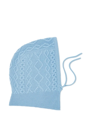 BOMPARD cable-knit tie hood - Blue