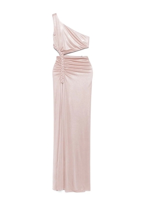 NISSA open-back ruched maxi dress - Pink