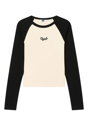 CHOCOOLATE raglan-sleeve logo T-shirt - White